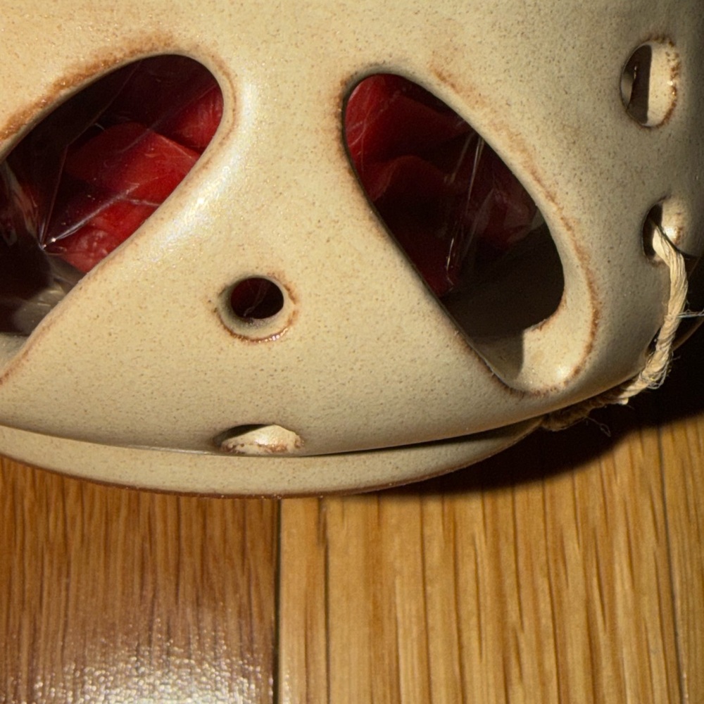 Handmade Ceramic Candle Holder and Rose Beeswax Candle Set Nepal World Col NWT - Picture 3 of 7